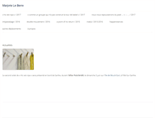 Tablet Screenshot of marjorie-leberre.com